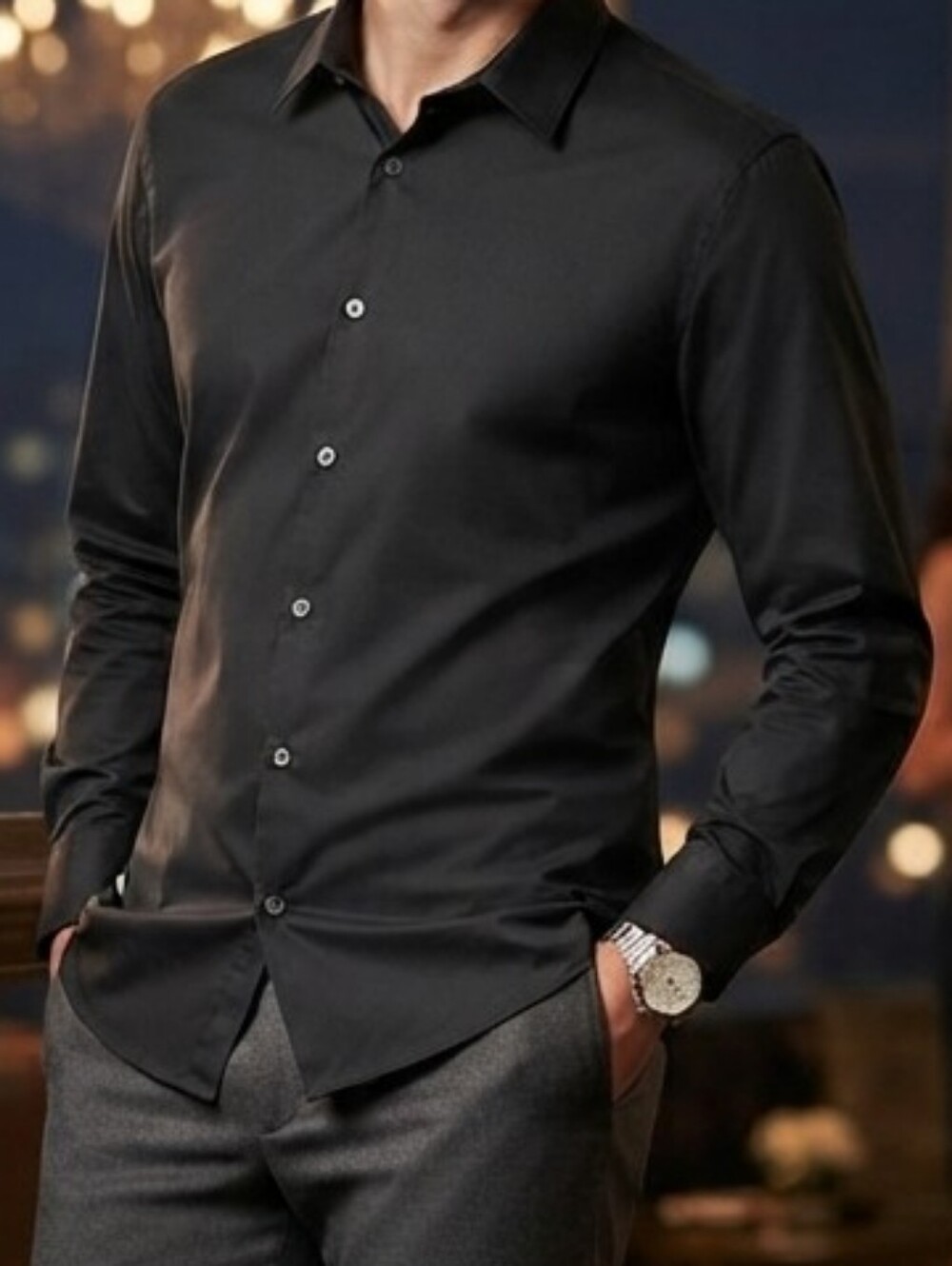 Eddie Bauer Wrinkle-Resistant Stretch Button-Down Shirt